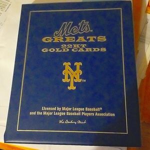 New York Mets 40th anniversary gold cards